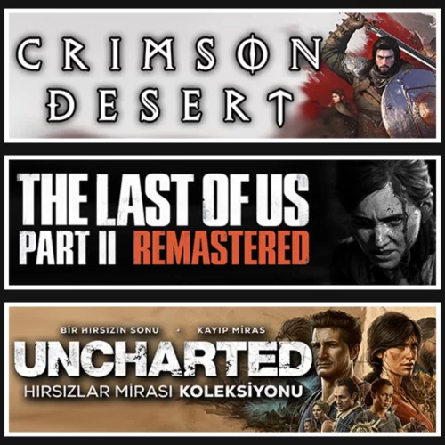  Crimson Desert +The Last Of Us 2 +Uncharted